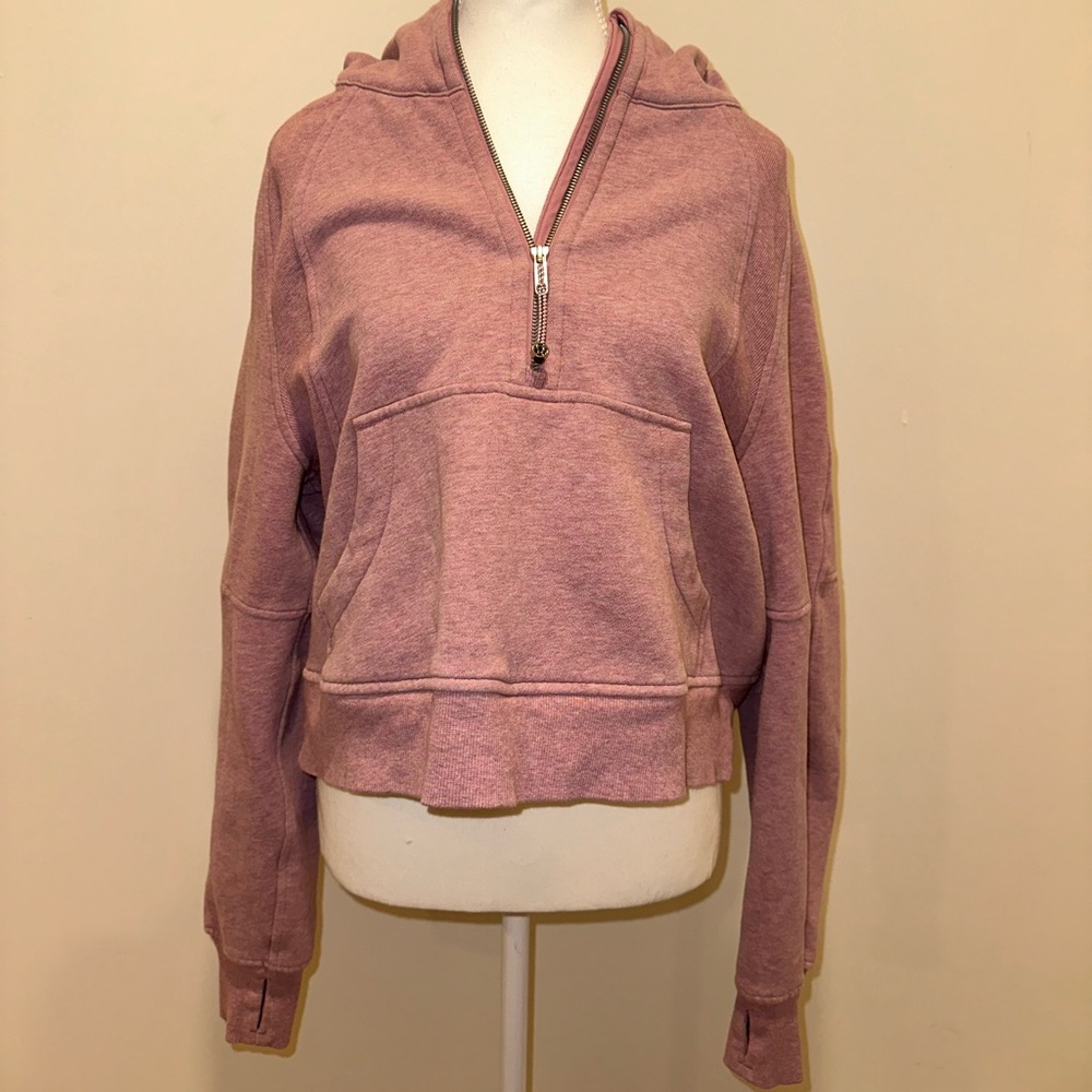 lulu lemon half zip scuba size m/l